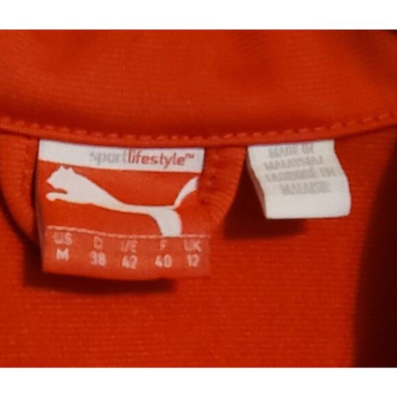 Puma T7 Track ‘68, Full Zip Track Jacket Red And White, White Logo Medium Unisex - Picture 4 of 4